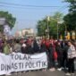 Gambar Aksi Demontrasi Mahasiswa Jogjakarta atas Dinasti Politik yang terjadi di Pemilu 2024