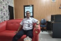 Kepala Stasiun Meteorologi, Klimatologi dan Geofisika Torea Ricky Roger Holle, SP saat ditemui wartawan