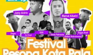 Event Pesona Kota Pala tahun 2024 menghadirkan penyanyi Justy Aldrin, Aktor sekaligus Komika Asli Fakfak Mamat Alkatiri dan beberapa artis lainnya yang turut memeriahkan event Pesona Kota Pala 2024