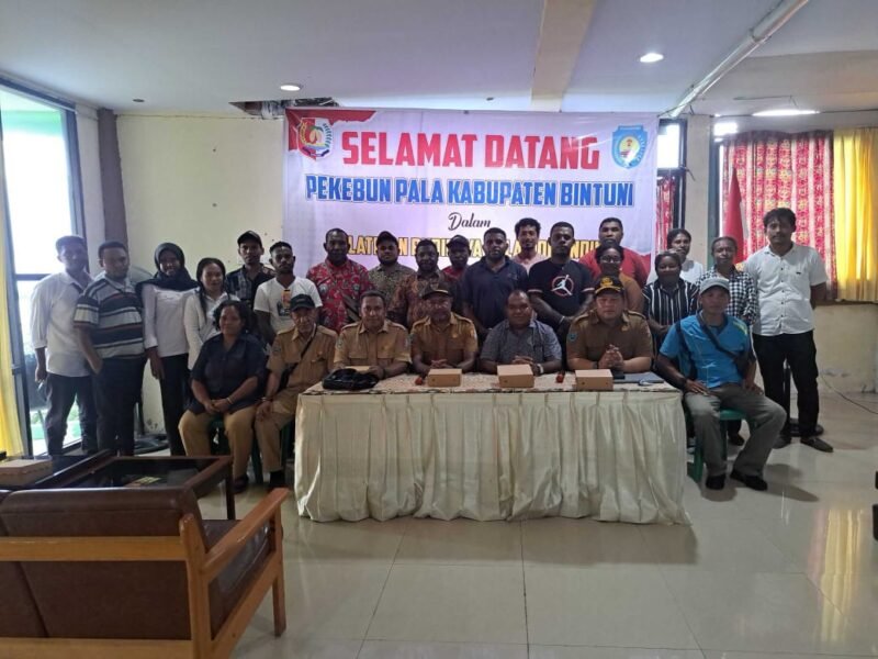 15 pekebun dari Teluk Bintuni hadir sebagai peserta pada pelatihan intensif teknik budidaya Pala Tomandin Senin (16/12/2024) di Hotel Fakfak