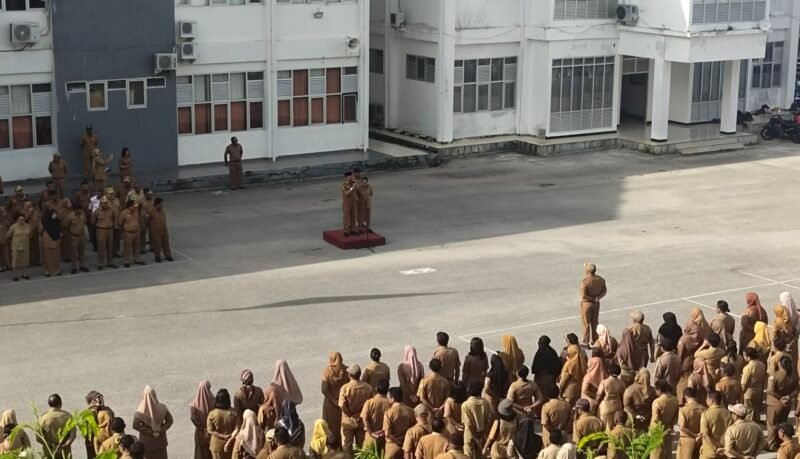 apel pagi terakhir yang dipimpin oleh Bupati Fakfak, Untung Tamsil, sebelum mengakhiri masa jabatannya.