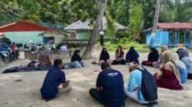 Kebersamaan antar kader saat kegiatan Rihlah di kampung Pasir Putih.