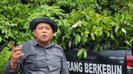 Plt. Kepala Dinas Perkebunan Kabupaten Fakfak Widhi Asmoro Jati, ST., MT., saat ditemui disela-sela kegiatan peninjauan Program Strategis Perluasan Lahan Pala Tomandin.